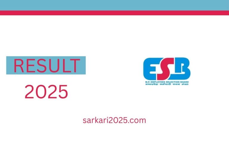 MPESB MP Police ASI & Subedar Recruitment 2025