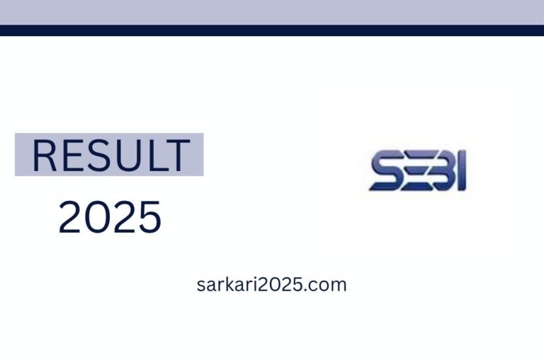 SEBI Grade A Recruitment 2025