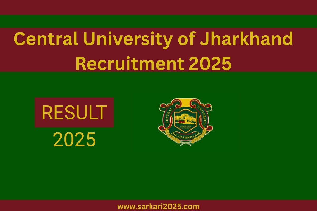 Central University of Jharkhand Recruitment 2025 For Registrar @cuj.ac.in