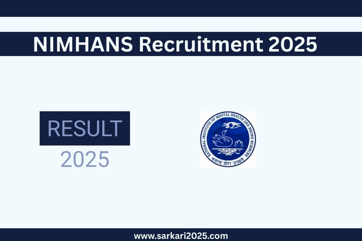 NIMHANS Recruitment 2025 For Field Coordinator @nimhans.ac.in